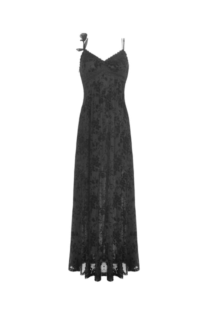 Midnight Rose Gothic Maxi Dress by Dark In Love