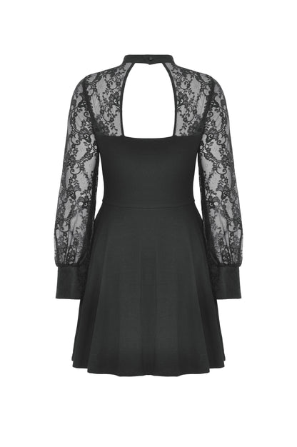 No Reflection Gothic Floral Lace Sleeve Dress by Dark In Love