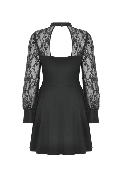 No Reflection Gothic Floral Lace Sleeve Dress by Dark In Love