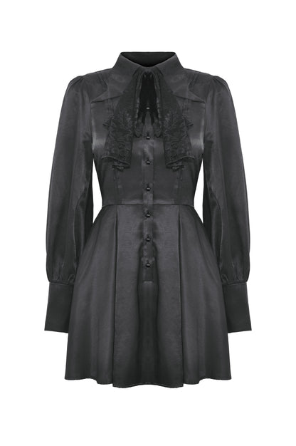 Gothic Charm Button Up Dress by Dark In Love