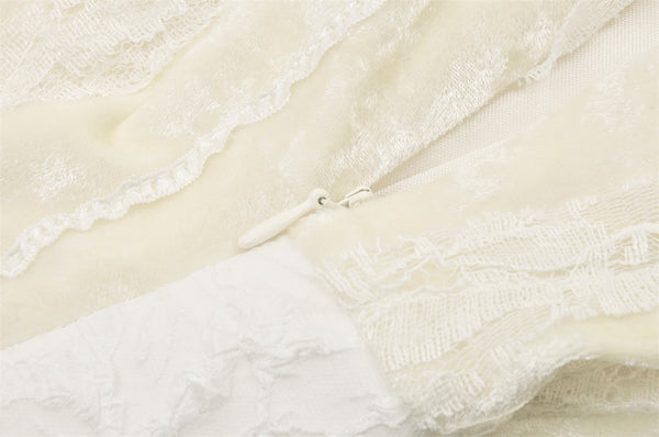 Velvet Meringue Corset Lace Up Dress by Dark In Love