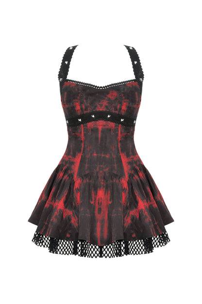 Glowing Embers Gothic Halter Dress by Dark In Love