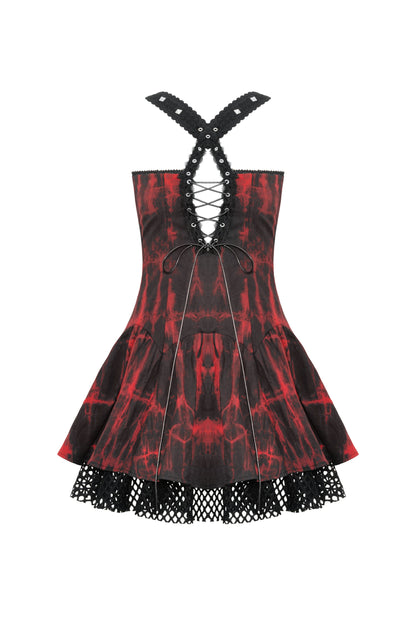 Glowing Embers Gothic Halter Dress by Dark In Love
