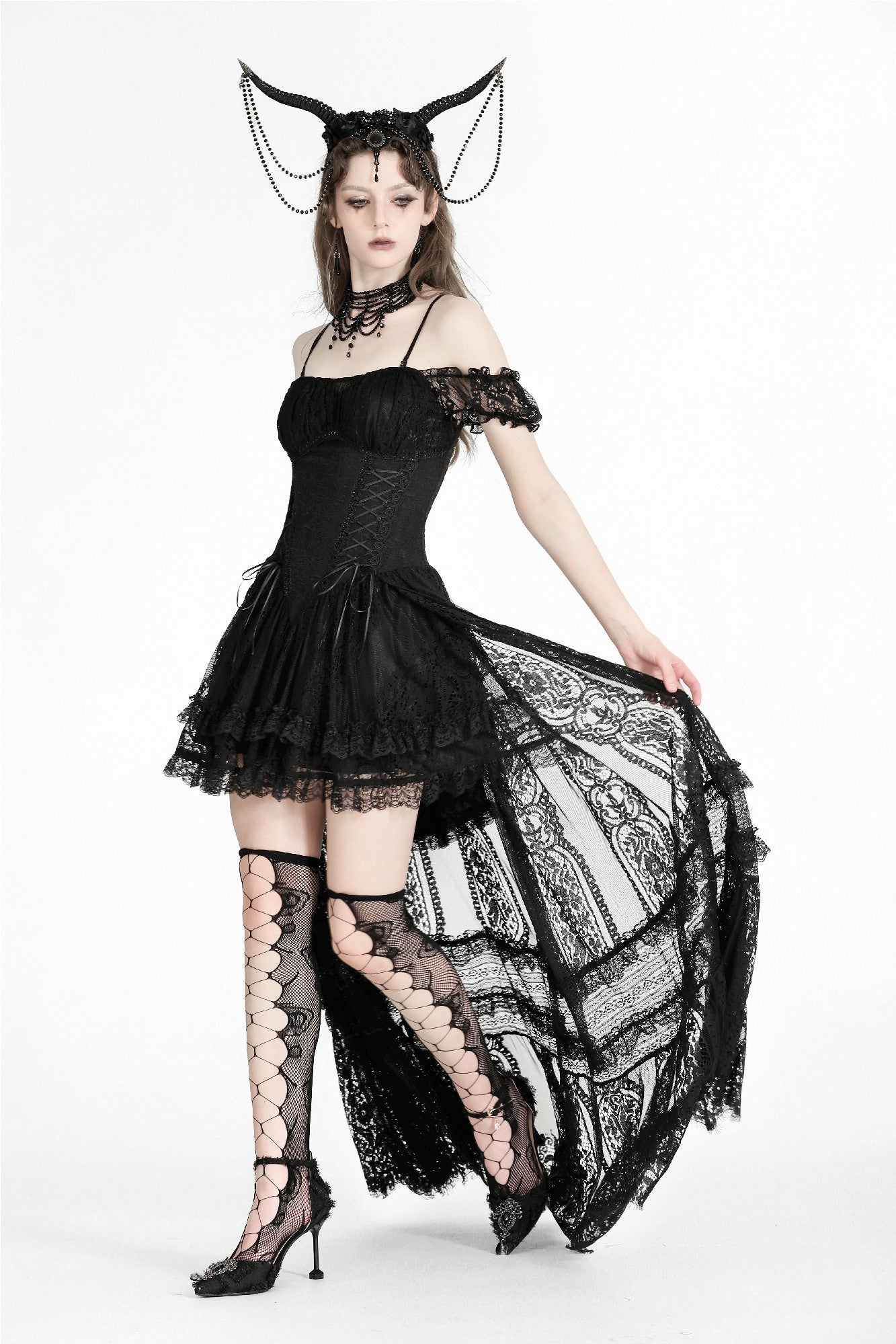 Treasures Obscured Gothic Lace Dress by Dark In Love