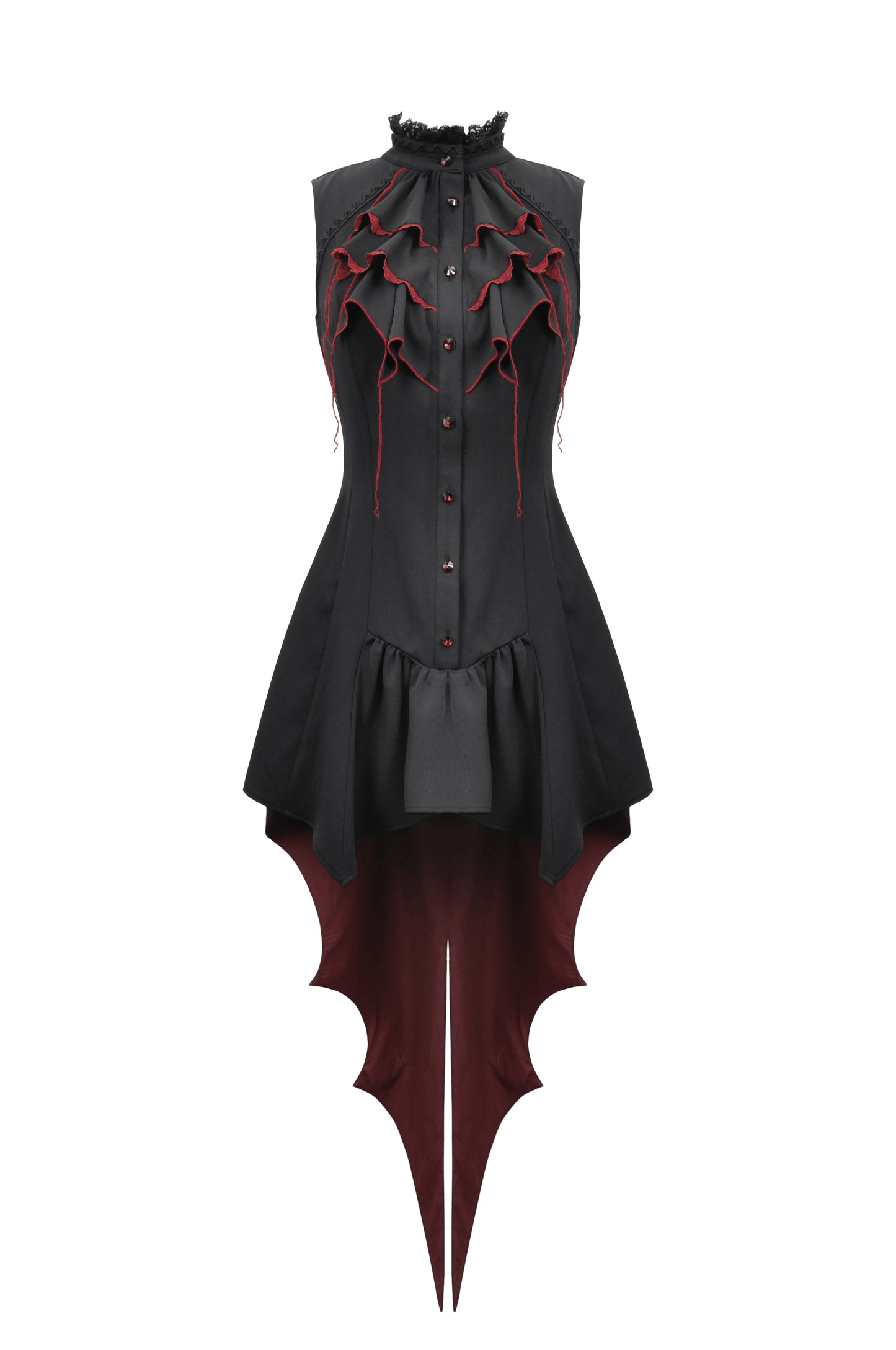 Midnight Creature Gothic Shirt Dress by Dark In Love