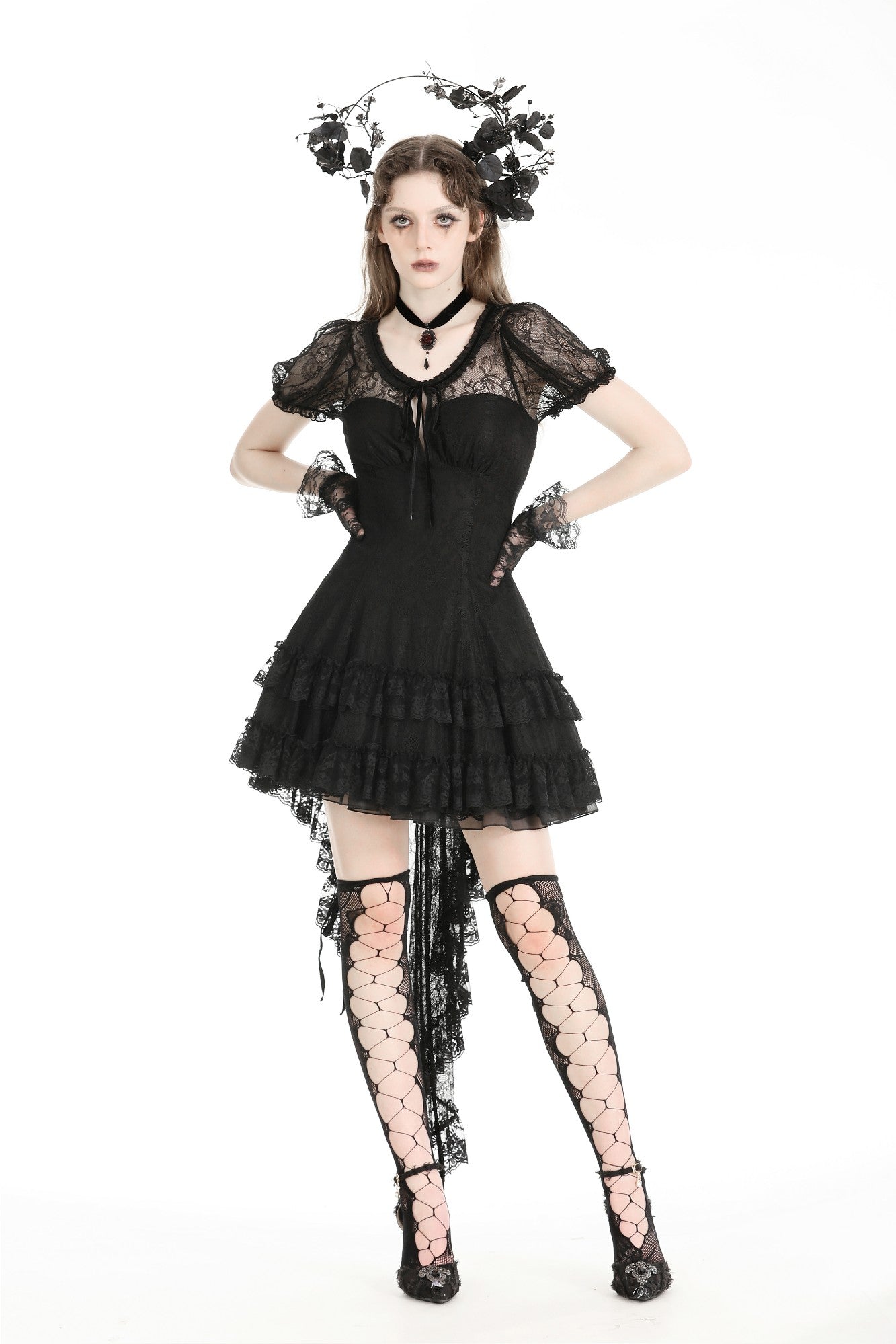 Angelique Gothic Lace Dress by Dark In Love