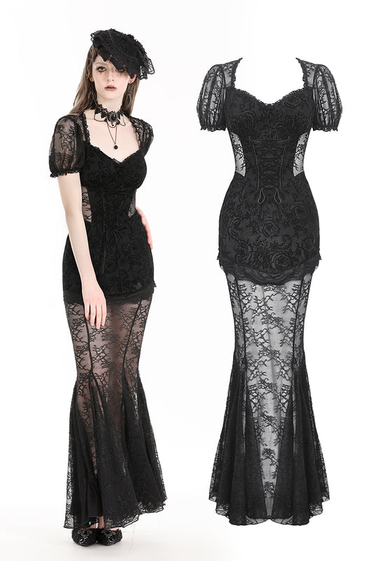 Circe Gothic Lace Dress by Dark In Love