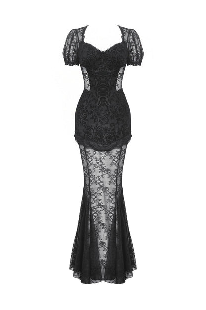 Circe Gothic Lace Dress by Dark In Love