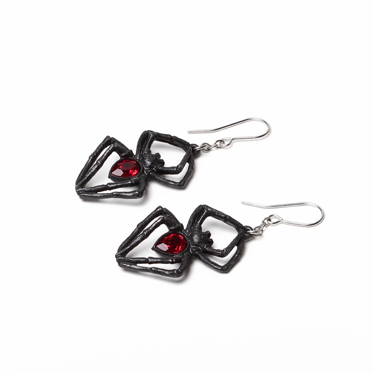 Black Widow Spider Earrings by Alchemy Gothic