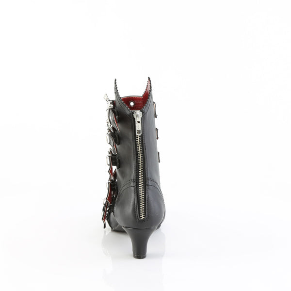 FLORA-1035 Bat Buckle Boots by Demonia