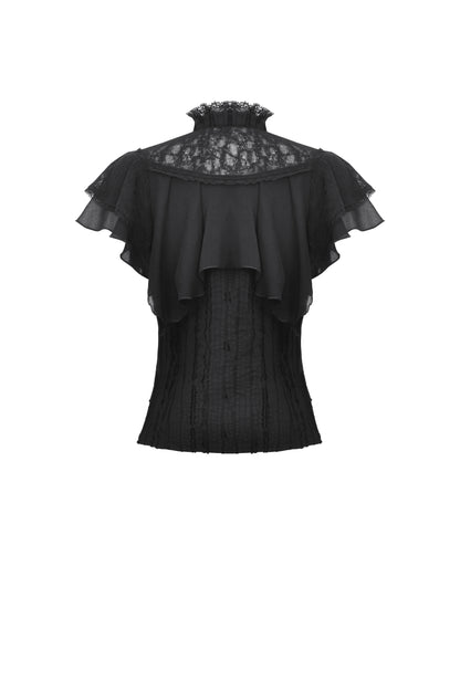 Fleur Noire Gothic Blouse Top by Dark In Love