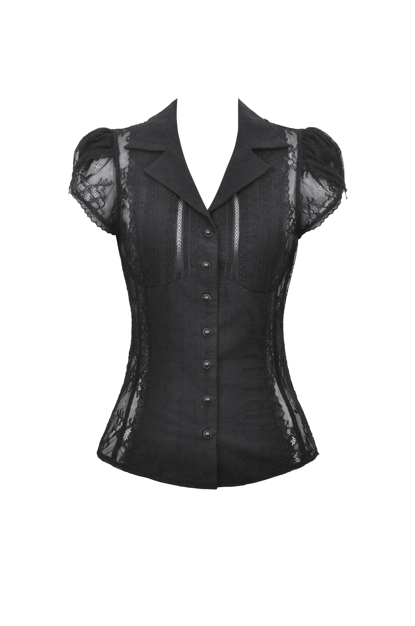 Chivalry Gothic Lace Blouse Top by Dark In Love