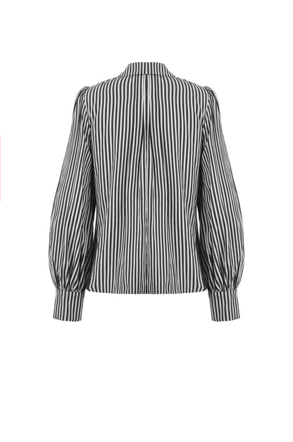 Lilah Gothic Lolita Striped Blouse Top by Dark In Love