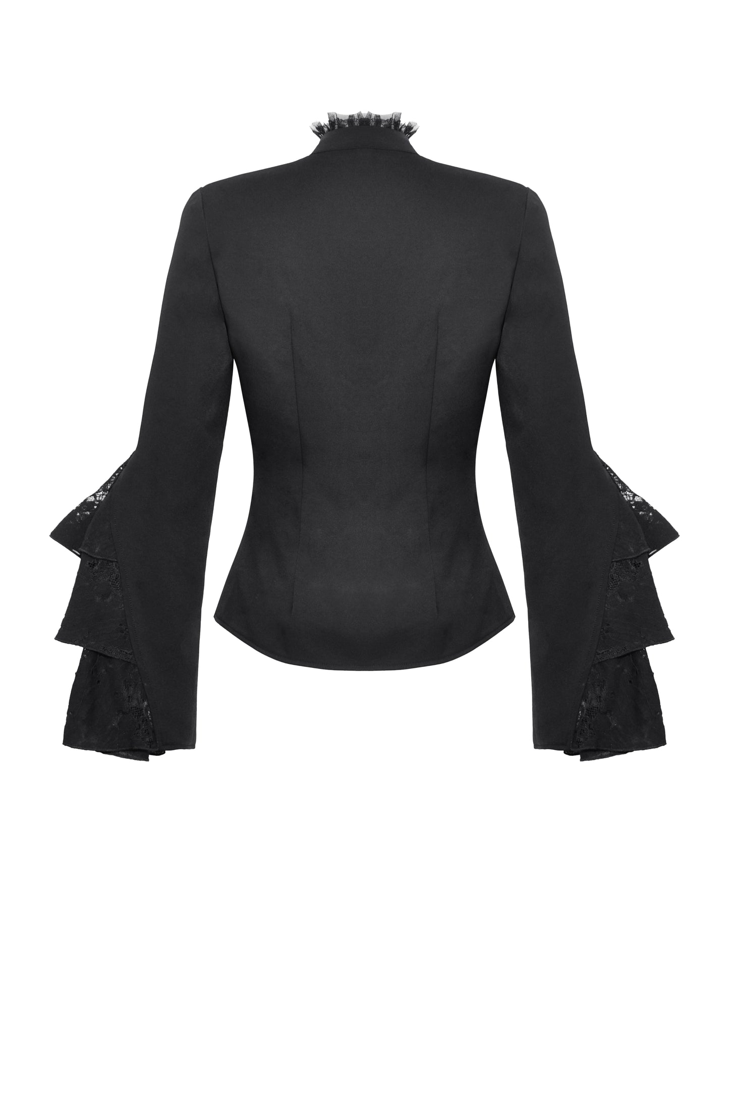 Deidre Gothic Ruffle Blouse Top by Dark In Love