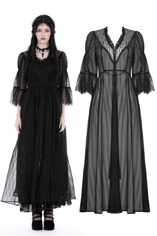 Twilight Gothic Mesh Cardigan Dress by Dark In Love