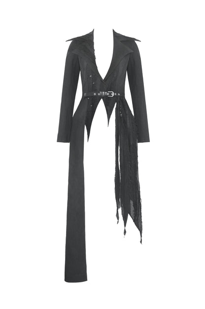Delilah Asymmetric Long Cardigan Jacket by Dark In Love
