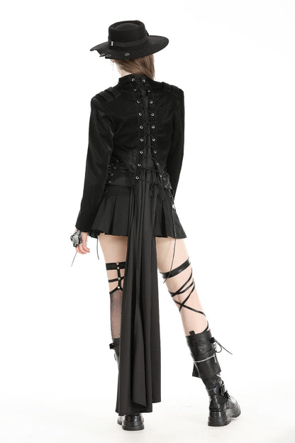 Dark Serpent Long Tail Gothic Jacket by Dark In Love