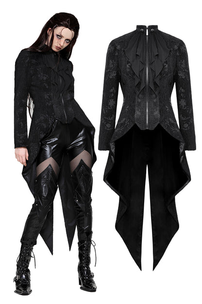 Waiting To Feed Gothic Vampire Tailcoat Jacket by Dark In Love