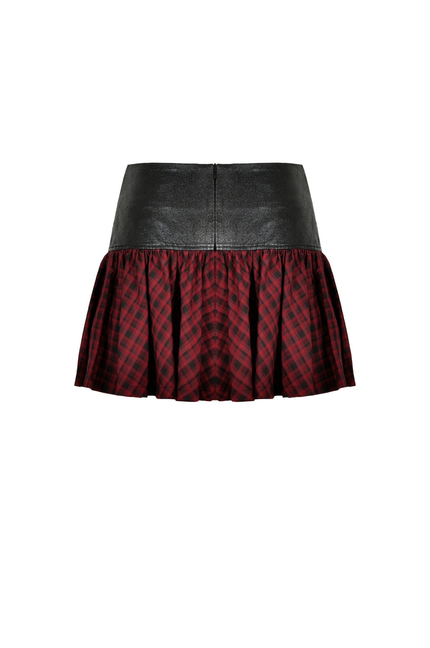 Bobbie Red Plaid Buckle Skirt by Dark In Love