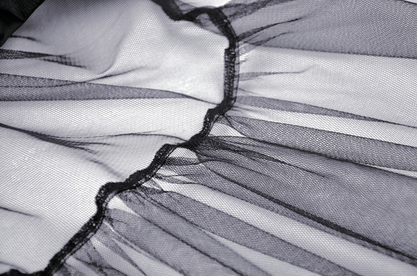 Lovelace Lacey Mesh High Low Skirt by Dark In Love