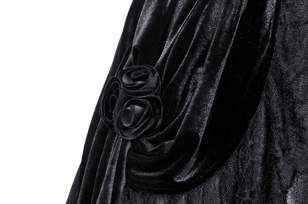 Gothic Dead Rose Velvet Skirt by Dark In Love