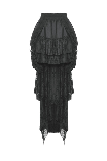 Lady Of The Night High Low Skirt by Dark In Love