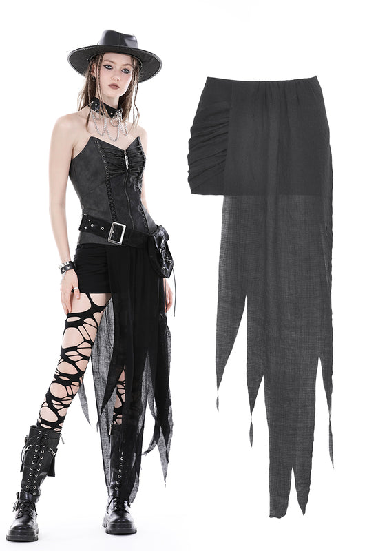 Sitrus Irregular Gothic Skirt by Dark In Love