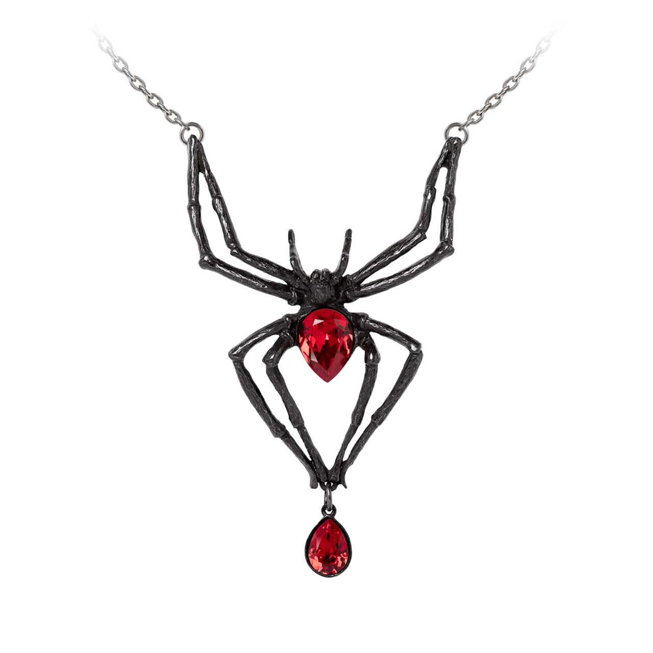 Black Widow Spider Necklace by Alchemy Gothic