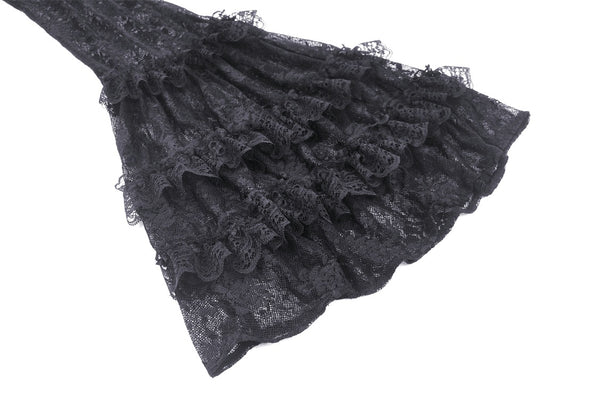 Fairy Blood Lace Ruffle Flare Legging Pants by Dark In Love