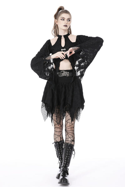 Delilah Bell Sleeves Crop Top by Dark In Love
