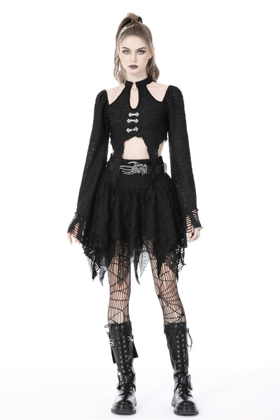 Delilah Bell Sleeves Crop Top by Dark In Love