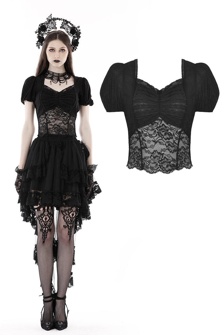 Broken Trust Three Swords Lace Top
