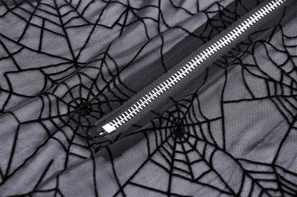 Gothic Spiderweb Mesh Top by Dark In Love