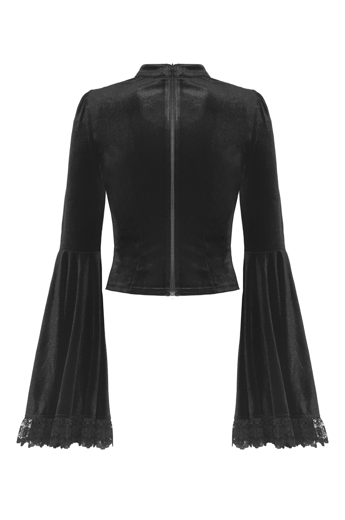 Ashes To Ashes Gothic Velvet Lace Top by Dark In Love