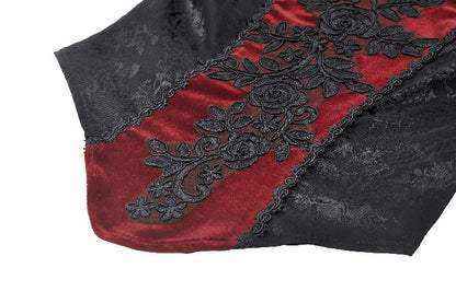 Damning Romance Gothic Velvet Lace Top by Dark In Love