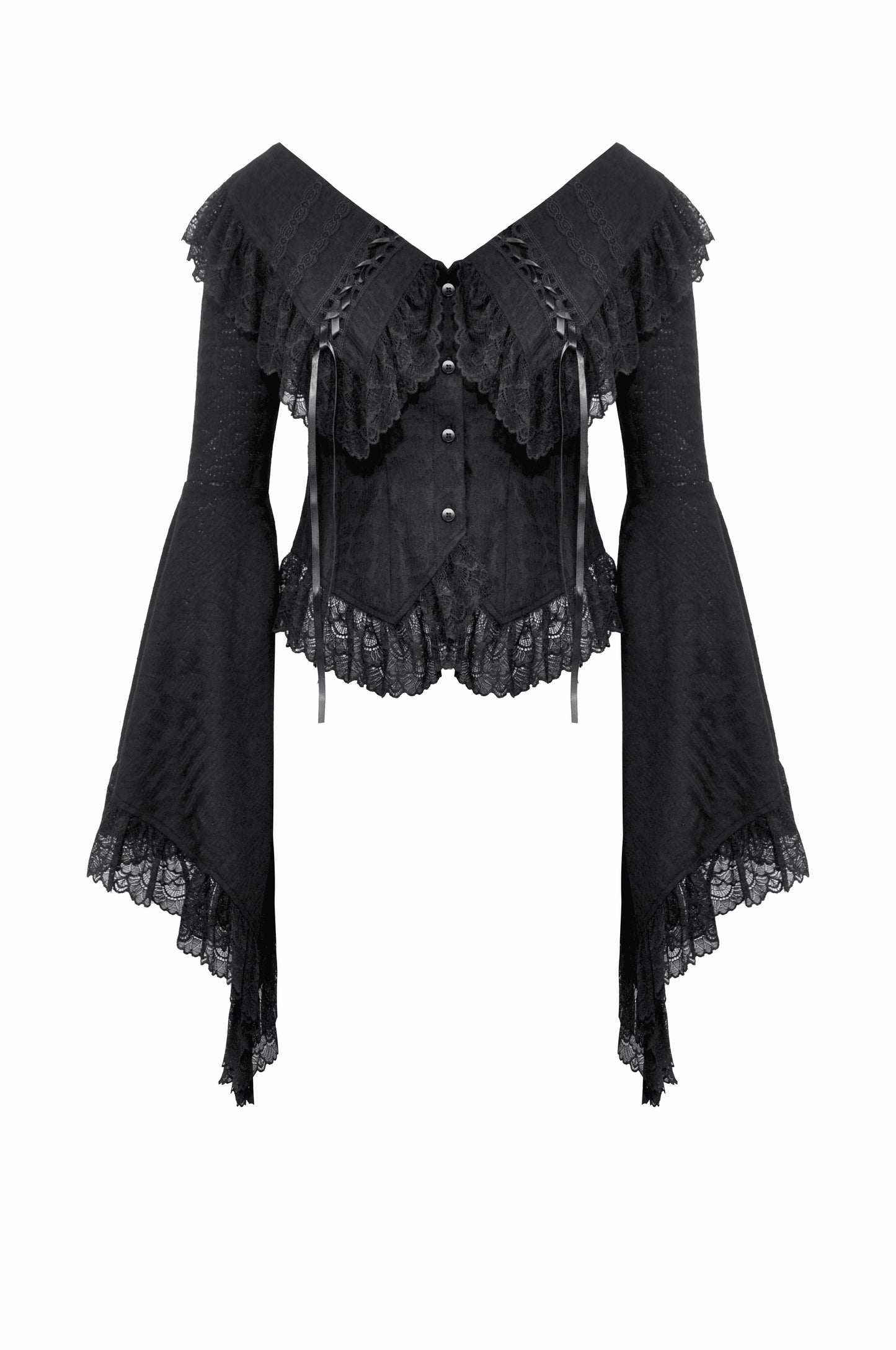 Kissing In The Rain Gothic Top by Dark In Love