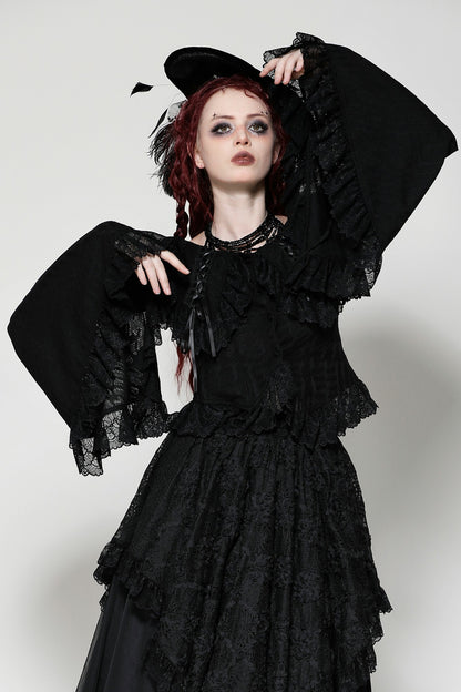 Kissing In The Rain Gothic Top by Dark In Love