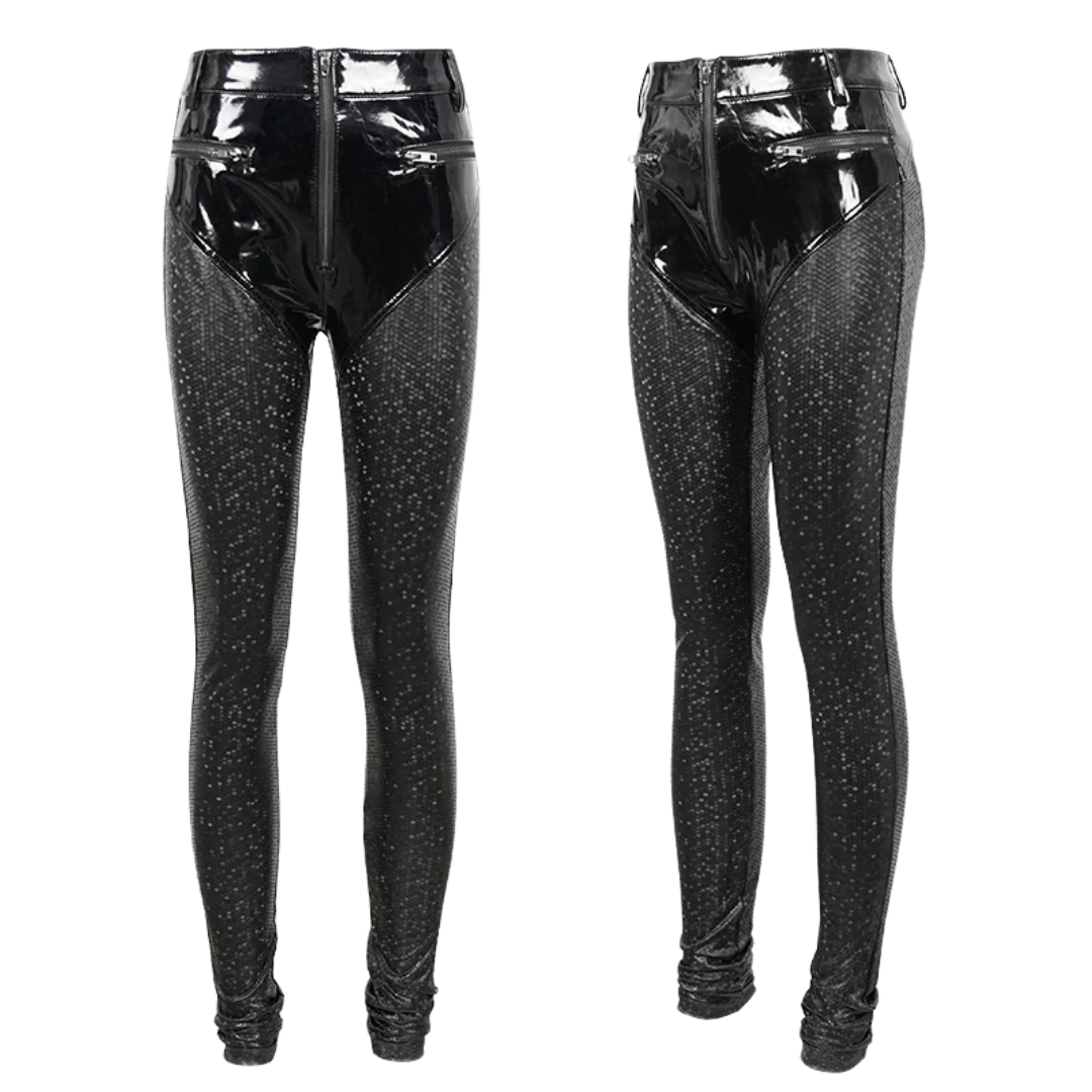 Hextatic Faux Leather Pants by Devil Fashion