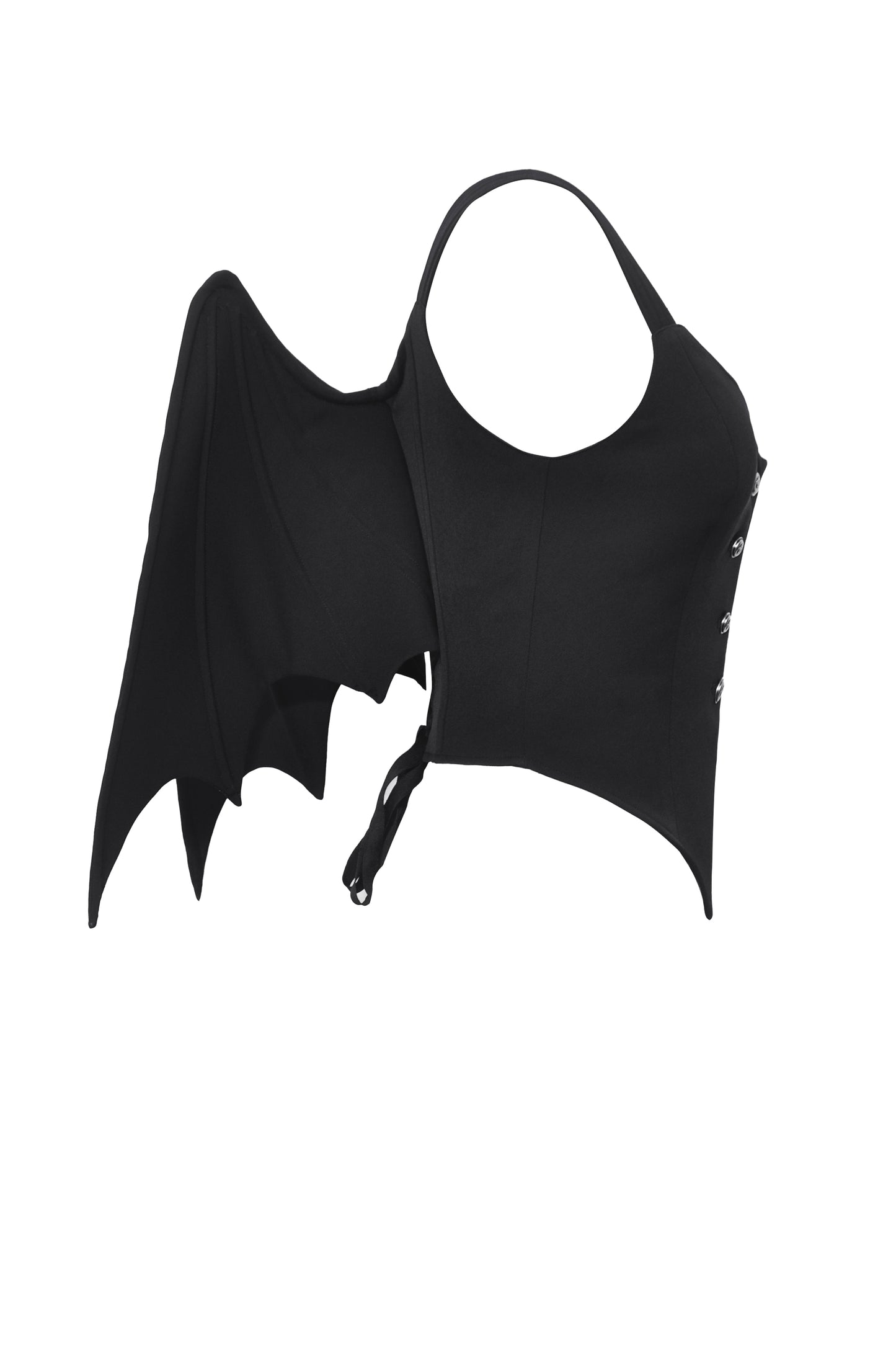 Nebula Gothic Bat Wing Vest Top by Dark In Love