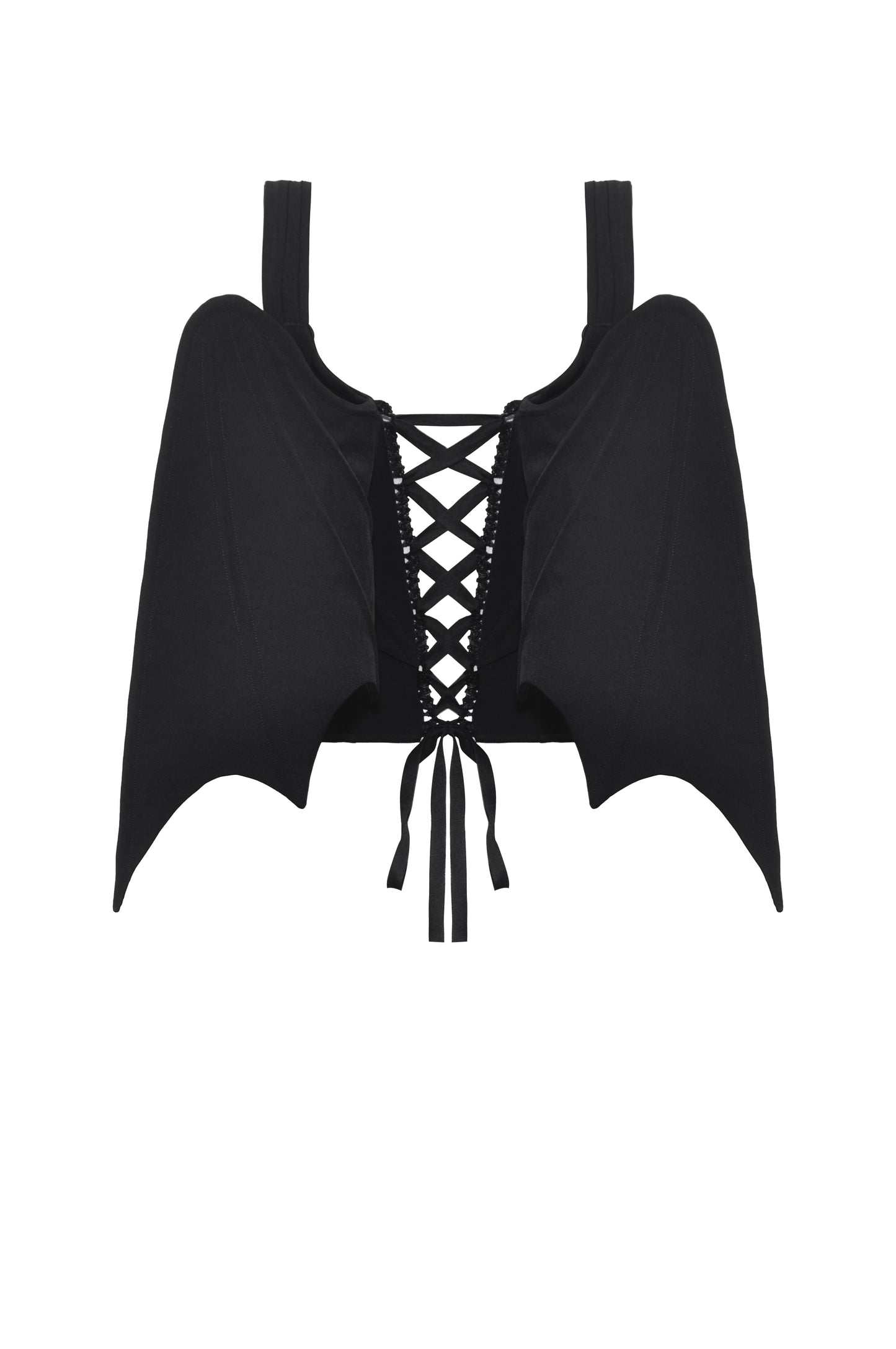 Nebula Gothic Bat Wing Vest Top by Dark In Love