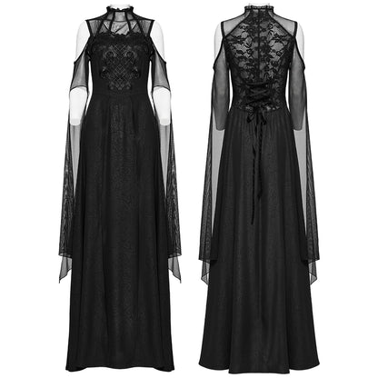 Gothic Majesty Maxi Dress by Punk Rave