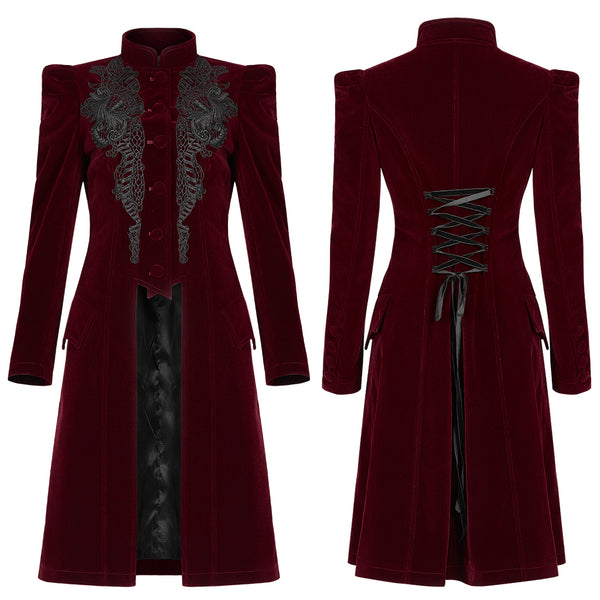 Mysterious Mayhem Red Coat by Punk Rave