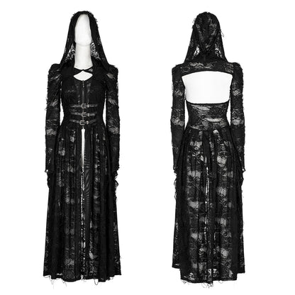 Hector Distressed Cape Top by Punk Rave