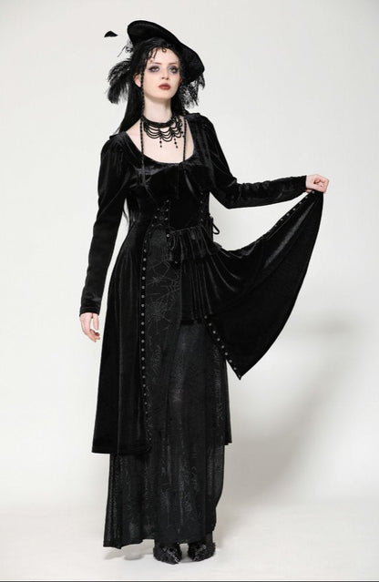 Lorelei Gothic Spiderweb Dress by Dark In Love