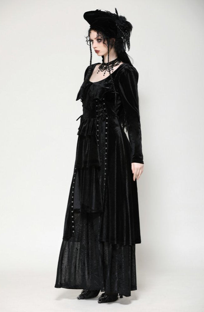 Lorelei Gothic Spiderweb Dress by Dark In Love