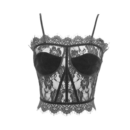 Samara Lace Crop Top by Devil Fashion