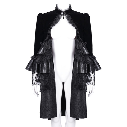 Rayleigh Victorian Gothic Velvet Jacket by Devil Fashion