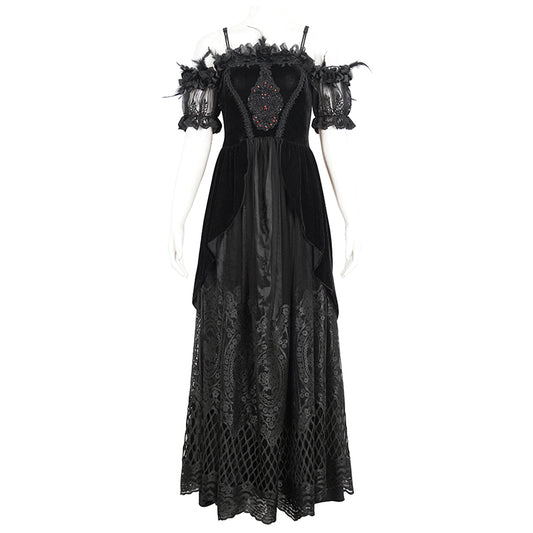 Gwendoly Black Gothic Dress by Eva Lady