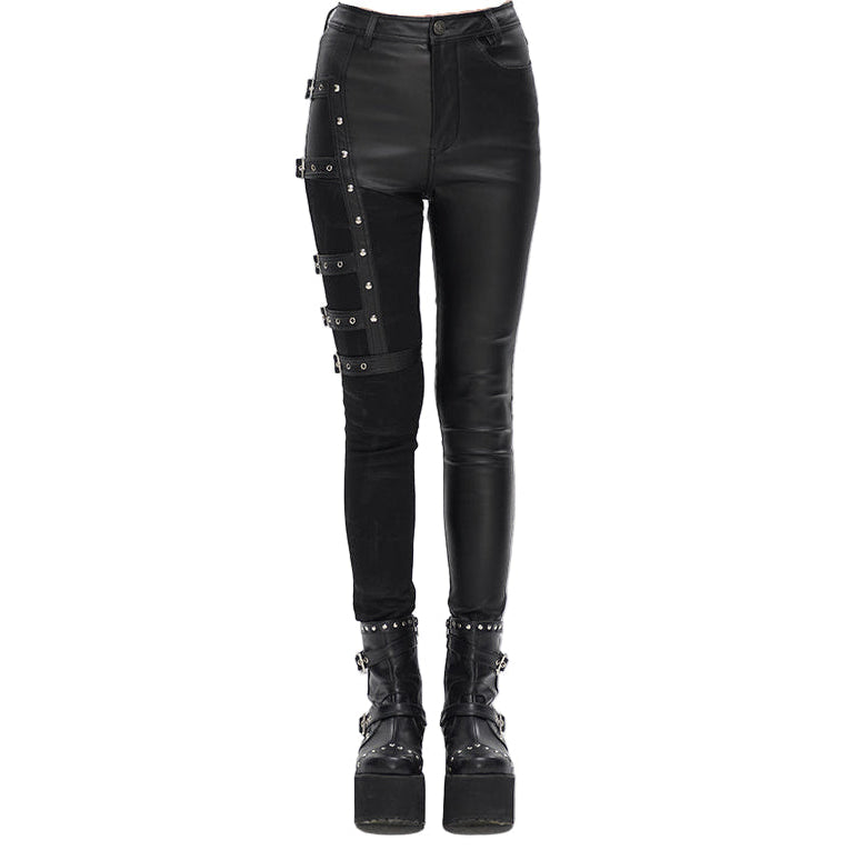 Grimsley Gothic Faux Leather Pants by Devil Fashion