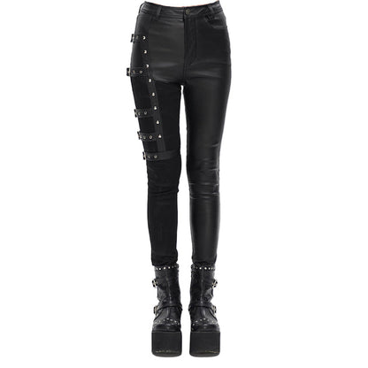 Grimsley Gothic Faux Leather Pants by Devil Fashion